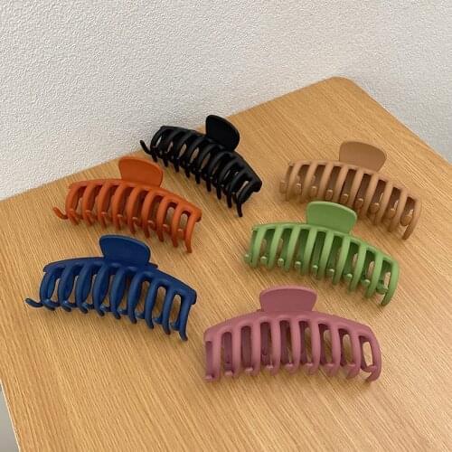 2021 New Hair Claw Tough Plastic Hairpins Girls Clamps Hair Rope Hair Bands Headwear Hair Accessories Women Gift