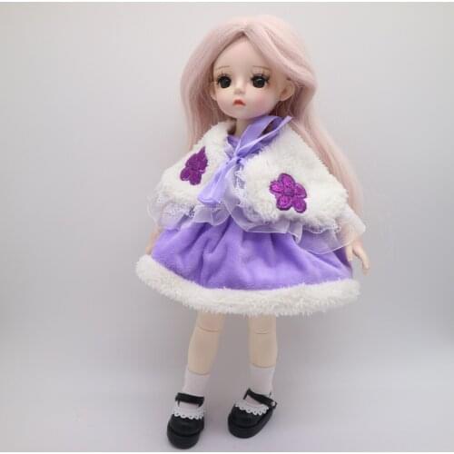 New Dolls BJD Girl dolls 30cm plastic doll selling with dress,wigs shoes 20191226-2