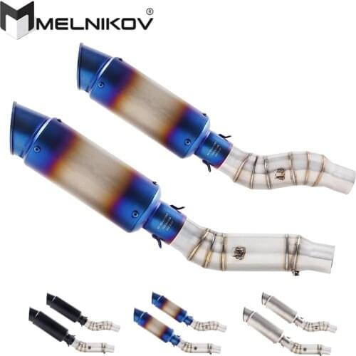 Motorcycle Full System Modified Middle Link Pipe Slip On For Kawasaki Z1000 Z1000SX Z1000R Z1000J Ninja1000 2010-2019 Exhaust