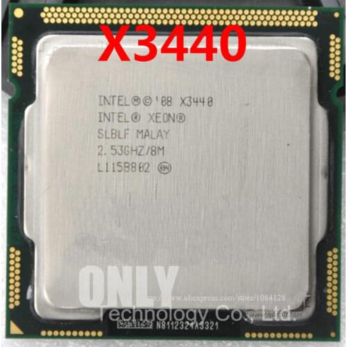 Free shipping intle Processor Xeon X3440 cpu, / 2.53GHz / LGA1156 / 8MB /Quad-Core / I5 650 i5 750 i5-760