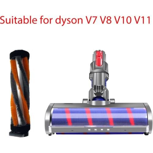 Fluffy Floor Mop Brush Head for Dyson V11 V8 V10 V7 Vacuum Cleaners Brush Parts Rotatable Brush Tool to Clean Floor