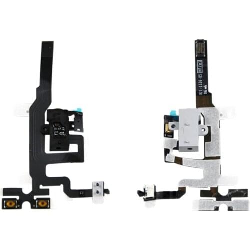 Repair Headphone Audio Jack Volume Button Cable For iPhone 4S Mute Silent Switch Connector Flex Cable Replacement Parts