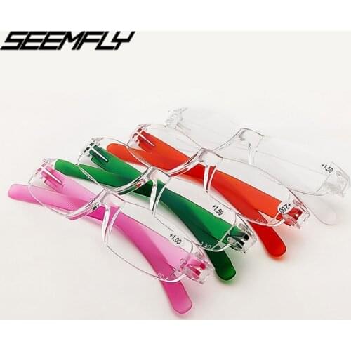 Seemfly Comfy Ultralight Reading Glasses Men Women Square Frame Presbyopia Eyeglasses Unisex Eyewear 1.0 1.5 2.0 2.5 3.0 3.5 4.0