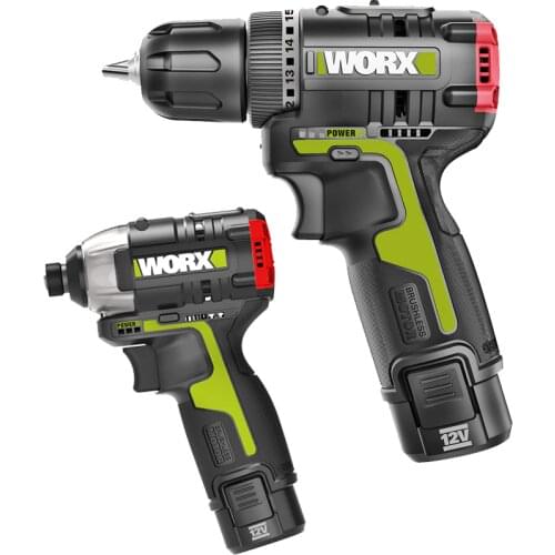 WORX 12V WU132 Brushless Motor Impact Screwdriver WU130 Cordless Electric Drill 2 In 1 Comb Tool