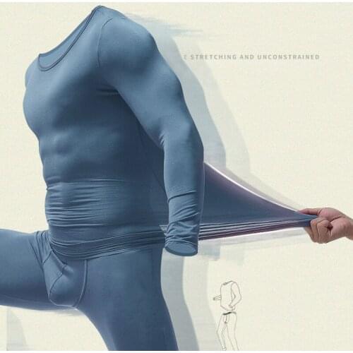 Men Thermal Underwear Long Johns Winter Warm Underwear Set Modal Autumn Soft Warm Undershirt Underpants Winter Clothes New