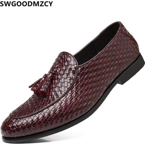 Loafers Black Tassel Shoes Men Oxford Men Formal Shoes Leather Wedding Dress 2020 Suit Shoes Men Coiffeur Sepatu Slip On Pria
