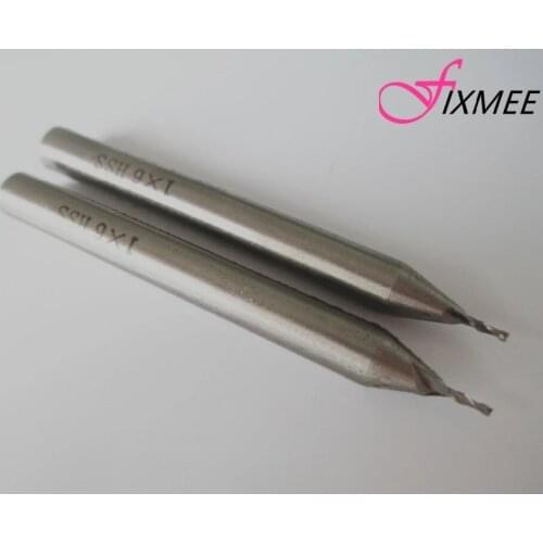 Fixmee 5pcs HSS 2 Flute Solid End-mill Milling Cutter 1mm Cutting Bit Edge 1x 6mm