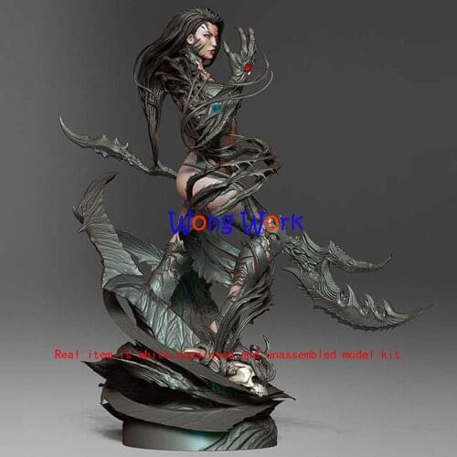 Wong Work Unpainted 25cmH 22cmH 3D Printing Unassembled Garage Kits GK Model Kit Figure Statue TZ-210618-14