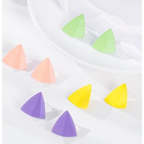 WYBU Trendy Simple Drop Earrings Earrings Geometric Jewelry for Women Triangle Earrings for Spring Fashion Jewelry
