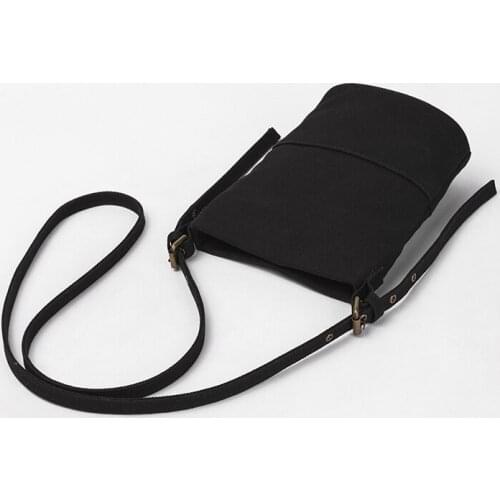 Japanese simple lazy canvas bag messenger bag large capacity shoulder bag female casual all-match