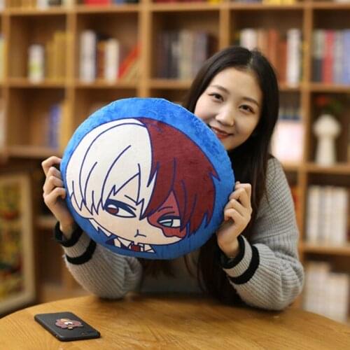 Japan Anime Series Cartoon Characters Shoto Katsuki Izuku Plush Toy Soft Stuffed Doll Hold Pillow Kids Gift 35cm