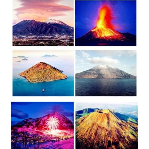 Zooya 5D Diy Full Diamond Painting Scenery Dashan Nightscape Cross Stitch Home Decoration Mountain Mosaic Handmake Gift Jq347