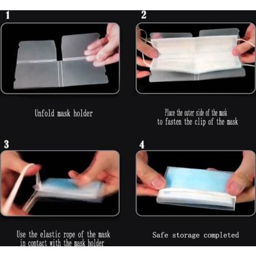 1/5/10pcs Foldable Mask Storage Box Temporary Portable Storage Recyclable