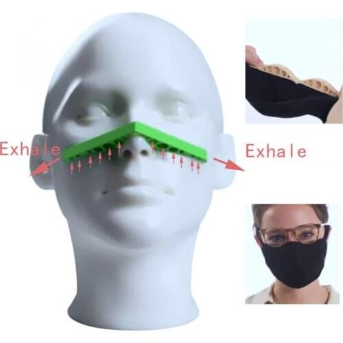 1pcs Reusable Soft Silicone Face Mouth-Mask Strip Anti-Fog Nose Bridge Pads Cushion Holder Bracket To Prevent Eyeglasses Fogging
