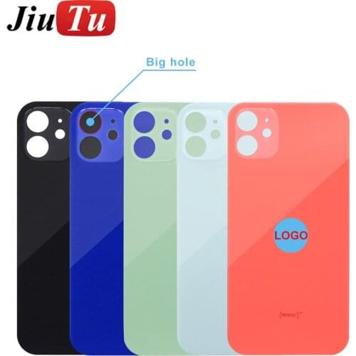 10pcs/lot OEM Quality Big Hole Back Glass Battery Cover For iPhone 12 11 8 PLUS X XR XS Xsmax SE2 Big Hole Rear Door Housing