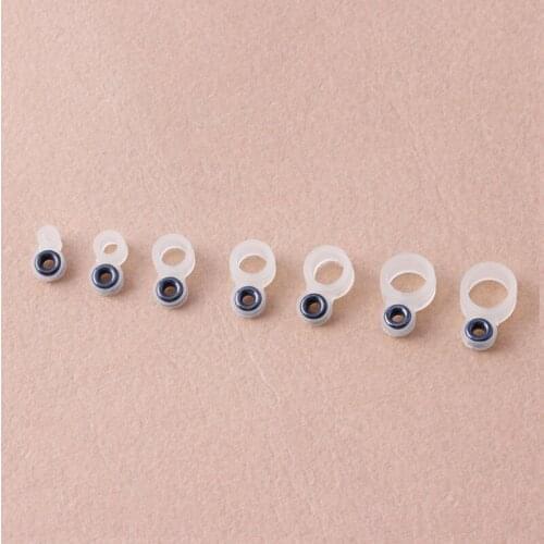14Pcs Fishing Rod Wire Ring Fishing Line Guide Ring Silicone Different Size 1-14