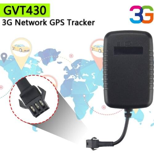 3G WCDMA GPS Tracker GVT430 Personal Tracker Car Locator Real Time Tracking External Power Cut Off Tracker with Over Speed Alarm