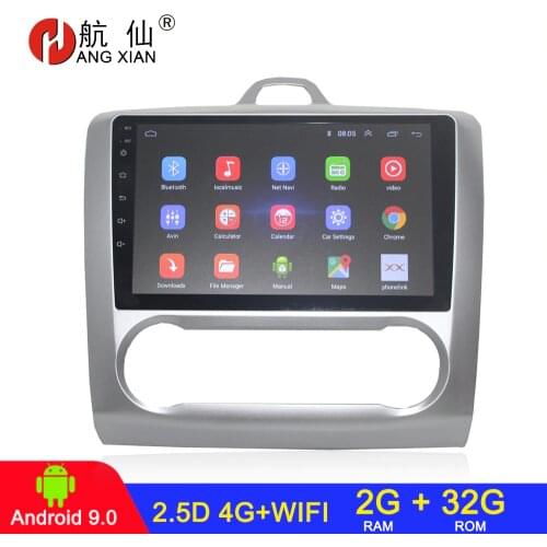 2G+32G Android 9.1 DSP IPS 2 din car radio car stereo For Ford Focus 2 MK2 Exi AT 2004 2005 2006-2011 car audio Video player