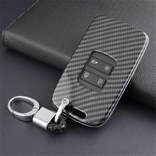 Car Key Shell Remote Control Bag Protective Cover With Key Chain For Renault Koleos/Kadjar/Megane 2016-2020
