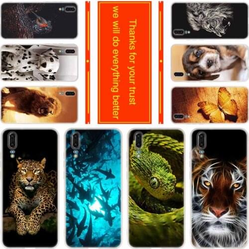 Phone case for Huawei Mate 30 20 10 lite Pro X Cover Y9 2018 Y7 2019 Nova 3i 5 5i Pro The world of animals
