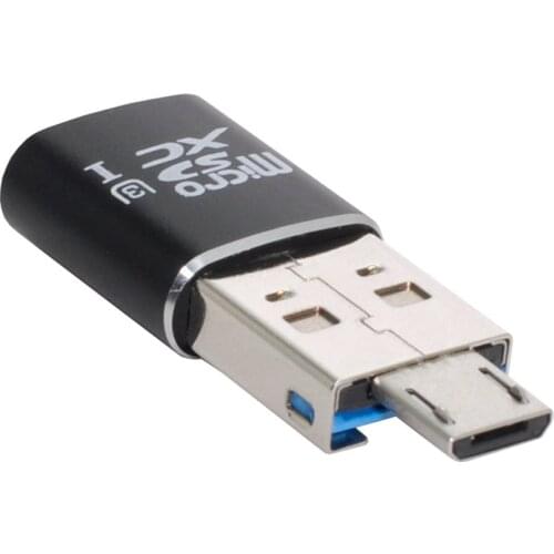 CY USB 3.0 to Micro SD SDXC TF Card Reader with Micro USB 5pin OTG Adapter for Tablet / Cell Phone