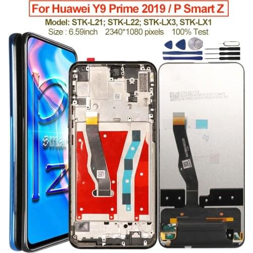 Display for Huawei P Smart Z STK-LX1 LCD Display Touch Screen Replacement For Huawei Y9 Prime 2019 STK-L21 L22 LX3 LCD Display