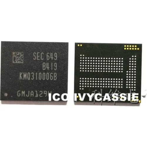KMQ310006B-B419 emcp eMMC BGA221 NAND Flash Memory IC 16GB 1.5 RAM 16+1.5 Chip Soldered Ball