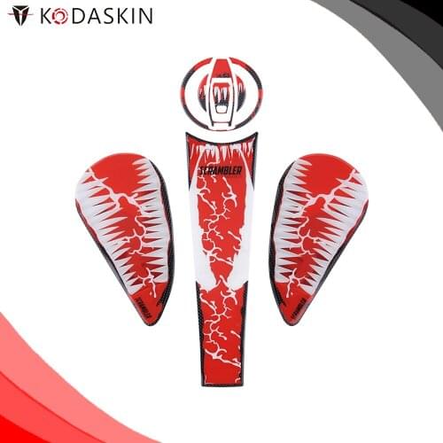 KODASKIN Motorcycle Gas Cap Tank Pad Sticker Decal Emblem for DUCATI SCRAMBLER