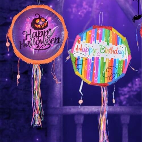 Pinata Birthday Theme Paper Folded Kids Favors Game Gifts Toys Children Birthday Halloween Party Gifts Decoration Supplies DIY