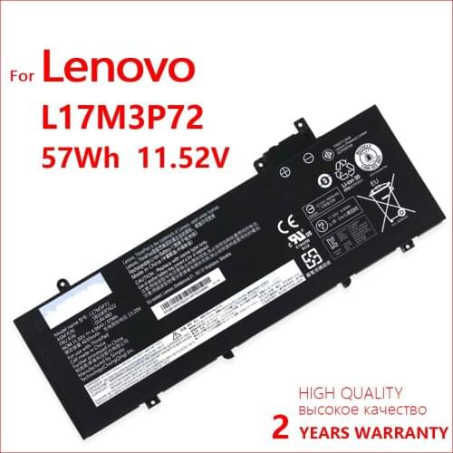 Genuine New Original Battery L17M3P72 for Lenovo ThinkPad T480s 01AV478 01AV479 01AV480 SB10K97622 11.52V 57WH +tracking number