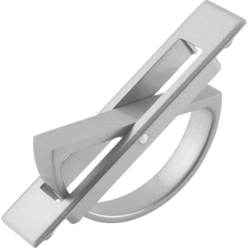 Zinc Alloy Handle Modern Tatami Handle Rotating Concealed Stainless Steel Tatami Handle #40