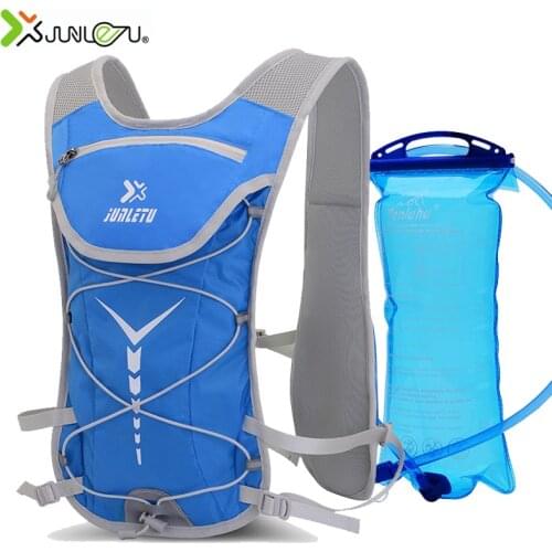 JUNLETU Bicycle Cycling Running Backpack Water Hydration Bag Lightweight Hiking Camping Climbing Back Bag Marathon Jogging Bag
