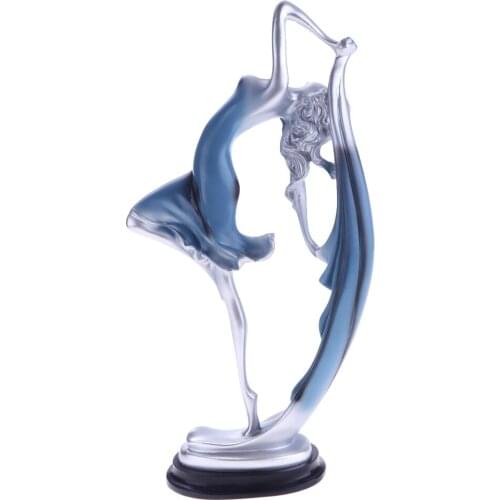 Resin Dancing Girl Figurine Decorative Sculpture Art Crafts Handicraft