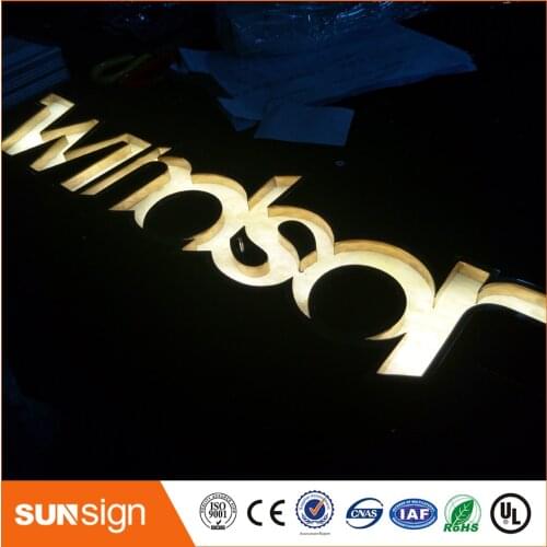 Luminous letter led lighting sign for coffee store
