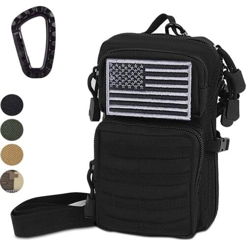 1000D Molle Shoulder Sling Bag Tactical EDC Phone Pouch Carrier Outdoor Utility Accessory Bags Military Camping Waist Pack