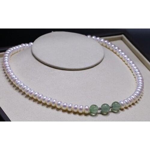 S925 silver clasp New jewelry 100% Natural freshwater Pearl necklace for women