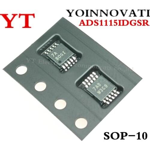 10PCS/lot ADS1115IDGSR ADS1115 10MSOP 16BIT BOGI 860SPS LP Best quality