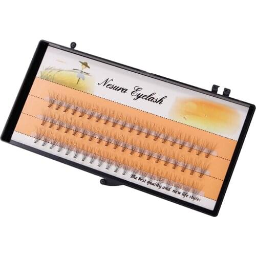 5packs/lot Silk Mink Eyelash Extentions Individual Flare False Eye Lashes 0.07mm 10D