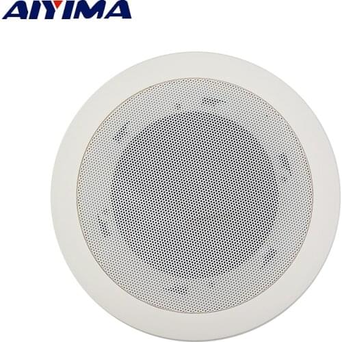 AIYIMA 2Pcs 5.5 Inch Ceiling Audio Sound Speaker Driver Public Broadcasting Music Ceiling Radio Speakers DIY Home Theater