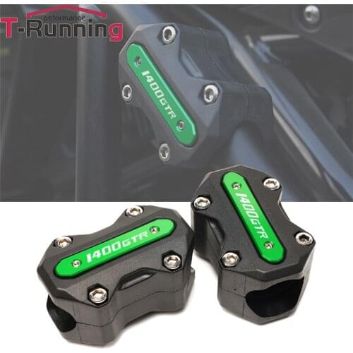 Motorcycle CNC Aluminum Engine Protection Guard Bumper Decorative Block For Kawasaki GTR1400 GTR 1400 2007-2018 28mm 25mm 22mm