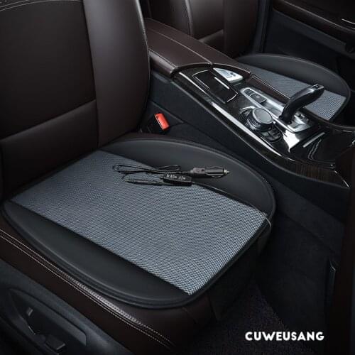 CUWEUSANG 12V Seat ventilation 1pc car seat cover for SEAT Ateca LEON Toledo arona exeo IBL summer Pad Cushion