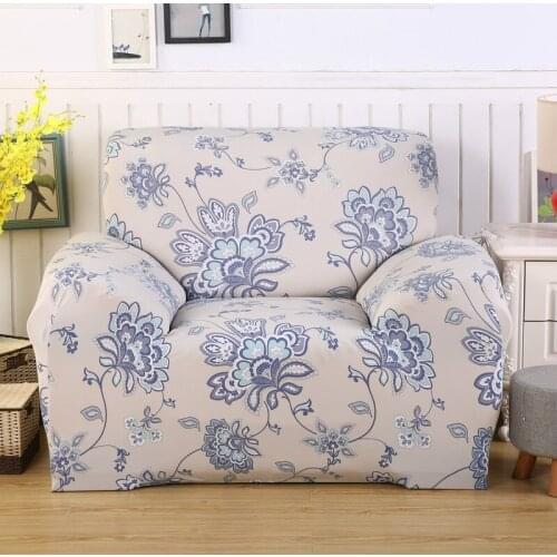 Easy Install Elasticity Sofa Cover Tightly All-inclusive Wrap Printed Flowers Single/double/three/four Seat Sofa Cover Slipcover