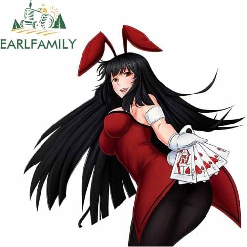 EARLFAMILY 13cm x 12.8cm For Kakegurui Car Decal Personality Creative Stickers Anime Waterproof Vinyl Car Wrap Custom Printing
