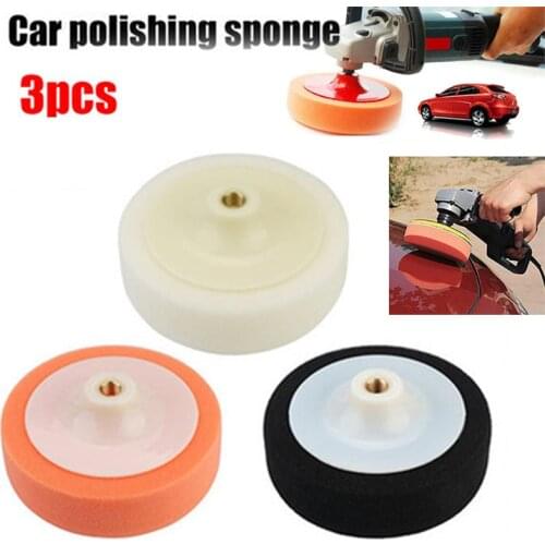 Tool Polishing Sponge Pads Round Set Compound Cleaning Vehicle Accessories Buffing For Car