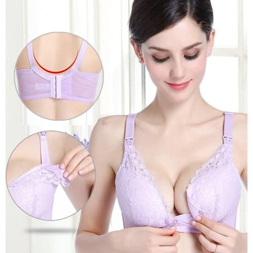 Cotton Maternity Nursing Bras Pregnant Women Breastfeeding Wirefree Front Closure Breast Feeding Bras Soutien Gorge Allaitement