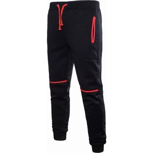 HOT2018 Outdoor spring autumn hip hop color patchwork Drawstring sport jogging running elastic waist sweatpants men GYM trousers
