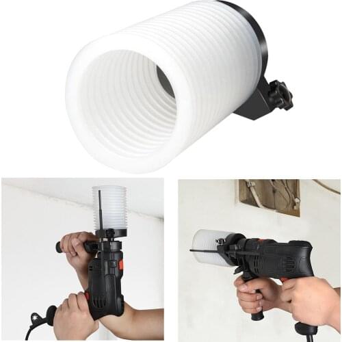 Impact Drill Dust Collector Electric Hammer Ash Bowl Collecting Device Tool White