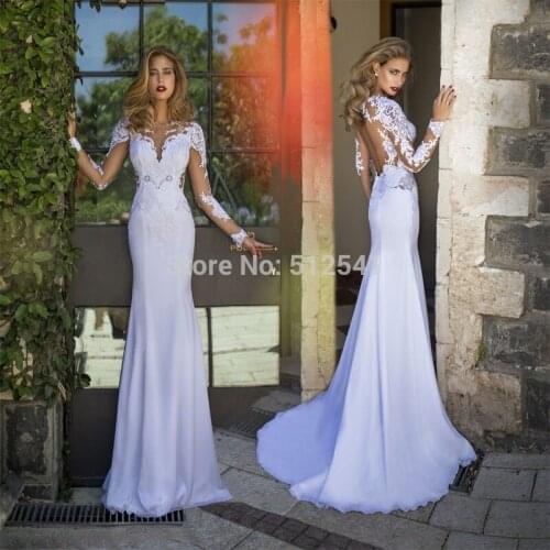 Lace long sleeve wedding dresses 2021 v-neck atmosphere retro bridal dresses embroidery applique long sleeve plus size