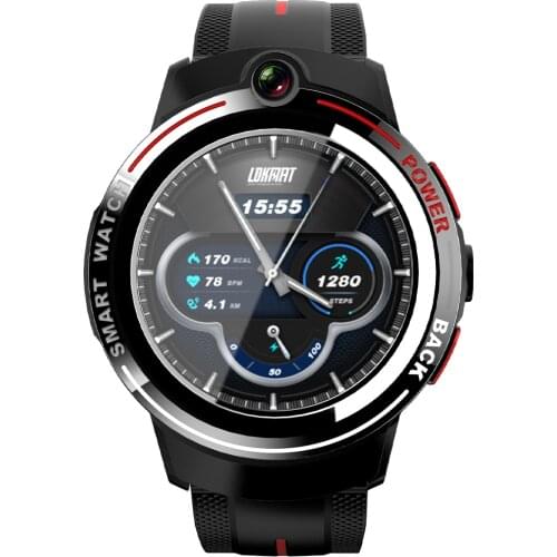 LOKMAT LOK02 1.39 Inch 4G Smart Watch 3GB 32GB Face Unlock Dual Camera Video Chat Heart Rate Monitoring Waterproof Watch