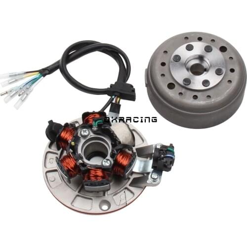 Motorcycle Ignition Magneto Stator Flywheel With Light For YINXIANG YX 140cc 1P56FMJ W063 Engine BSE SDG SSR Dirt Pit Bike